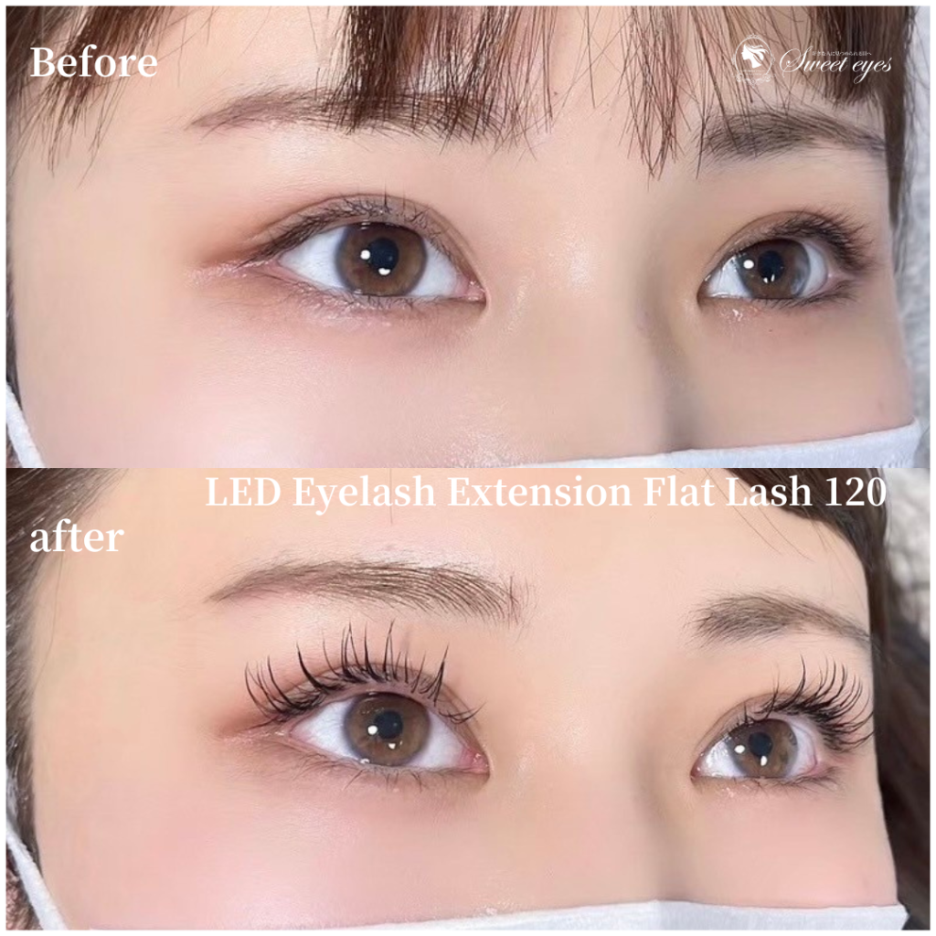 LEDマツエク専門店の仕上がりをInstagramで拝見してやってもらおうと思い来店決めました