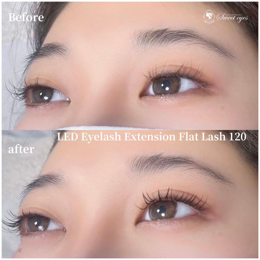 LEDマツエクの持ちの良さを体験したくてSweet eyesの来店を決めました♪
